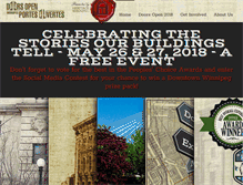 Tablet Screenshot of doorsopenwinnipeg.ca